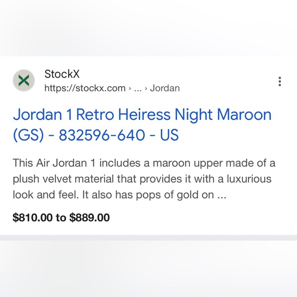 Air Jordan 1 Retro Heiress GG velvet - Picture 6 of 10